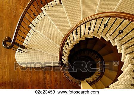 Stock Photo - Spiral staircase.. Fotosearch