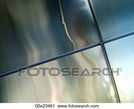 Stainless steel reflecting waves of light. View Large Photo Image Stock Image - Stainless steel reflecting waves of light.. Fotosearch