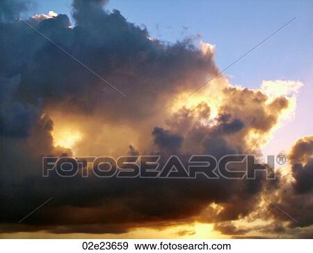 Storm sky at dusk. View Large Photo Image Stock Photo - Storm sky at dusk.. Fotosearch