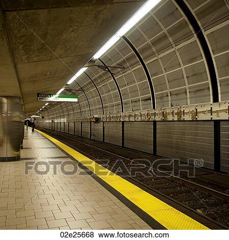 Stock Photo - Subway in Boston, Massachusetts, USA. Fotosearch