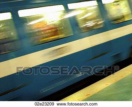 Subway tain car quickly moving by. View Large Photo Image Stock Photo - Subway tain car quickly moving by.. Fotosearch