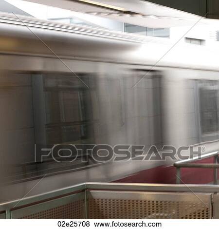 Stock Photo - Subway train in Boston, Massachusetts, USA. Fotosearch