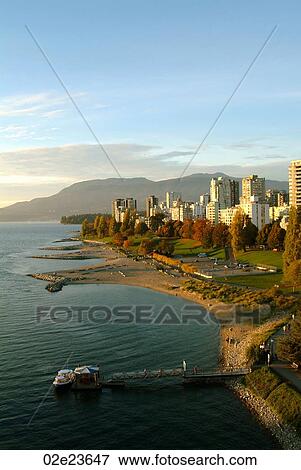 Sunset Beach, Vancouver Canada. View Large Photo Image Stock Photo - Sunset Beach, Vancouver Canada.. Fotosearch