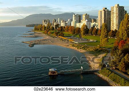 Stock Photograph - Sunset Beach, Vancouver Canada. Fotosearch
