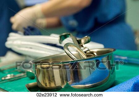 Stock Image - Surgical preparation.. Fotosearch