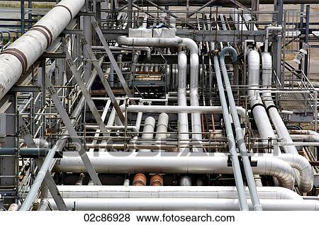 System of layered industrial pipes and ducts. View Large Photo Image Stock Photo - System of layered industrial pipes and ducts.. Fotosearch