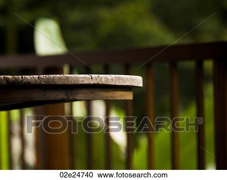 Table on balcony in Bali View Large Photo Image Stock Image - Table on balcony in Bali. Fotosearch