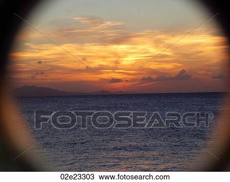 Telescopic view of sea, sky and mountains. View Large Photo Image Stock Image - Telescopic view of sea, sky and mountains.. Fotosearch