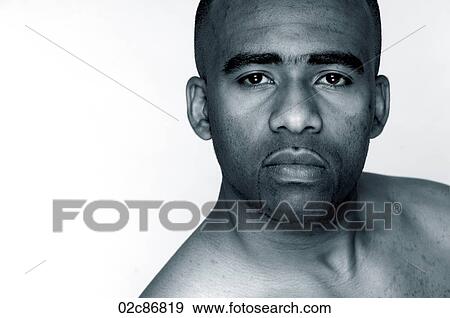 Tight face portrait of serious African-Amercan man. View Large Photo Image Stock Photo - Tight face portrait of serious African-Amercan man.. Fotosearch