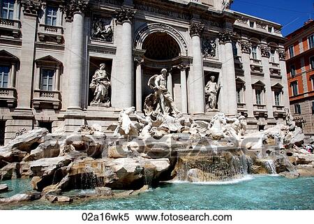 Trevi Fountain, Rome, Italy View Large Photo Image Stock Photography - Trevi Fountain, Rome, Italy. Fotosearch