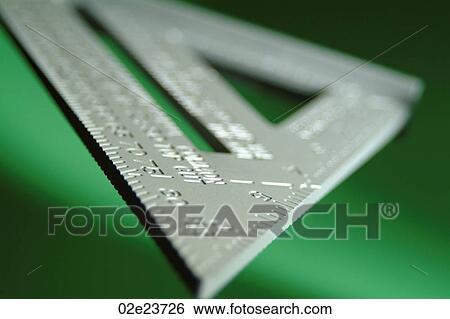 Stock Photograph - Triangular measuring tool.. Fotosearch