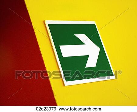 Turn the corner at the green arrow pointing right. View Large Photo Image Stock Photo - Turn the corner at the green arrow pointing right.. Fotosearch