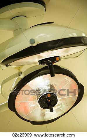 Stock Photo - Two overhead lights in operating room.. Fotosearch