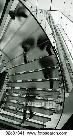 Underside of clear glass stairs of The Apple Mac Store, New York City. View Large Photo Image Stock Image - Underside of clear glass stairs of The Apple Mac Store, New York City.. Fotosearch