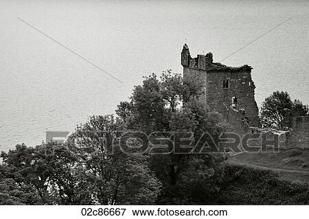 Urquart Castle, Loch Ness, Scottish Highlands, UK. View Large Photo Image Stock Photo - Urquart Castle, Loch Ness, Scottish Highlands, UK.. Fotosearch
