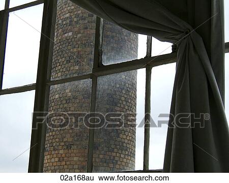 View of a brick chimney through a window View Large Photo Image Stock Photograph - View of a brick chimney through a window. Fotosearch