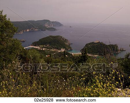 View of shoreline in Corfu View Large Photo Image Stock Photo - View of shoreline in Corfu. Fotosearch