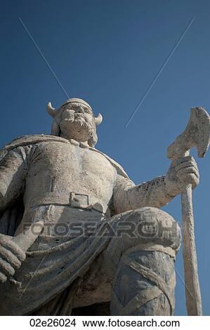Viking statue in Gimli, Manitoba Canada View Large Photo Image Picture - Viking statue in Gimli, Manitoba Canada. Fotosearch