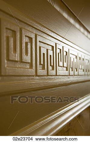 Picture - Wall moulding detail.. Fotosearch