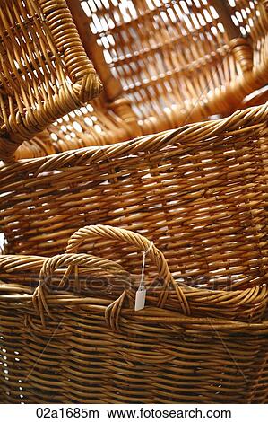 Wicker baskets View Large Photo Image Picture - Wicker baskets. Fotosearch