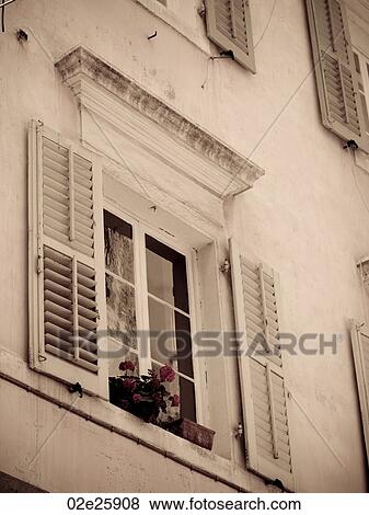Window box of flowers in Corfu View Large Photo Image Stock Photo - Window box of flowers in Corfu. Fotosearch
