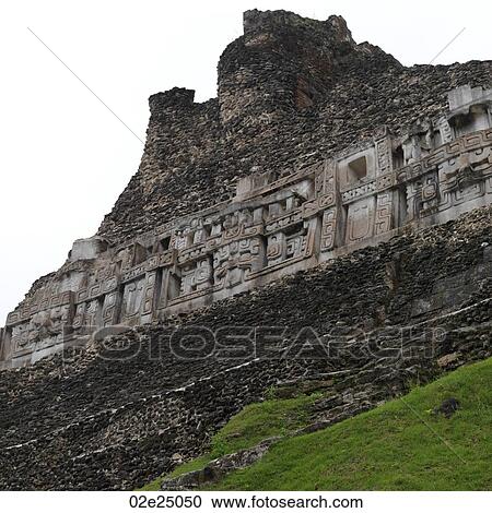 Stock Image - Xunantunich, Ancient Temple. Fotosearch