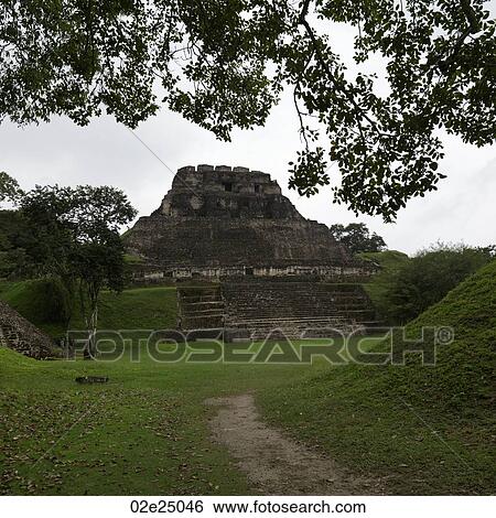 Xunantunich, Ancient Temple View Large Photo Image Stock Photograph - Xunantunich, Ancient Temple. Fotosearch