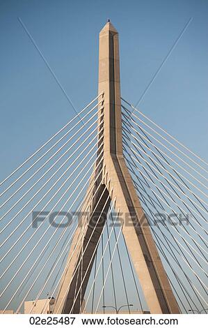 Zakim Bumnker Hill Bridge in Boston, Massachusetts, USA View Large Photo Image Stock Photo - Zakim Bumnker Hill Bridge in Boston, Massachusetts, USA. Fotosearch