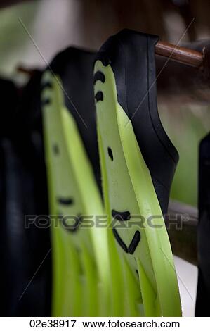 2 bright green diving flippers that look like happy Cyclops with a mustache View Large Photo Image Stock Photo - 2 bright green diving flippers that look like happy Cyclops with a mustache. Fotosearch