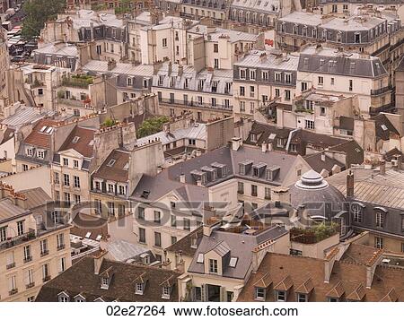 Aerial view of Paris France View Large Photo Image Picture - Aerial view of Paris France. Fotosearch