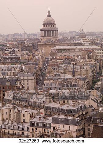 Aerial view of Paris France View Large Photo Image Stock Image - Aerial view of Paris France. Fotosearch