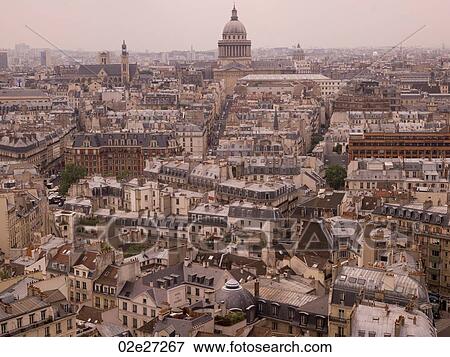 Aerial view of Paris France View Large Photo Image Stock Photo - Aerial view of Paris France. Fotosearch