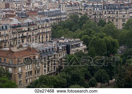 Aerial view of Paris France View Large Photo Image Stock Photo - Aerial view of Paris France. Fotosearch