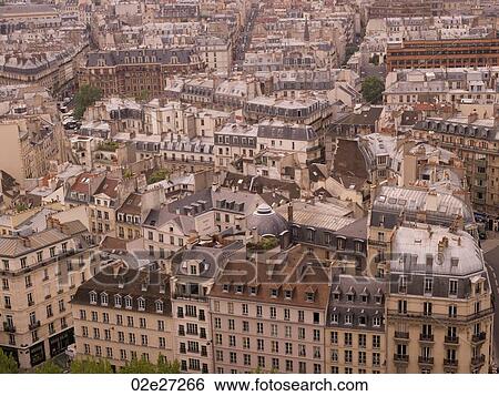 Aerial view of Paris France View Large Photo Image Stock Photograph - Aerial view of Paris France. Fotosearch
