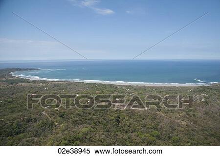 Aerial view of the shoreline of Costa Rica View Large Photo Image Stock Photography - Aerial view of the shoreline of Costa Rica. Fotosearch