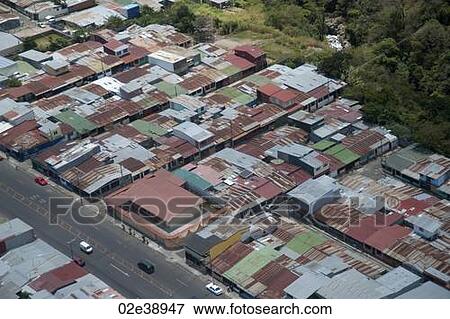 Aeriel view of corrugated metal roofs in San Jose View Large Photo Image Stock Photo - Aeriel view of corrugated metal roofs in San Jose. Fotosearch