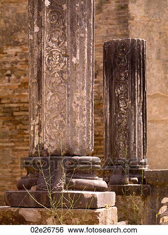 Stock Photograph - Ancient ruins in Katakolon. Fotosearch