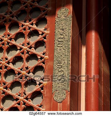 Architectural detail of a palace in Forbidden City, Beijing, China View Large Photo Image Stock Photo - Architectural detail of a palace in Forbidden City, Beijing, China. Fotosearch