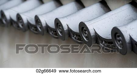 Architectural detail of the roof of a building, Nagasaki, Japan View Large Photo Image Stock Photo - Architectural detail of the roof of a building, Nagasaki, Japan. Fotosearch