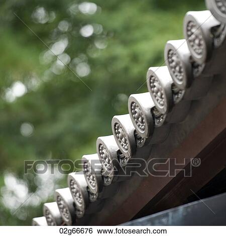 Architectural details of the traditional Japanese roof at the Imperial Palace, Tokyo, Japan View Large Photo Image Stock Photograph - Architectural details of the traditional Japanese roof at the Imperial Palace, Tokyo, Japan. Fotosearch