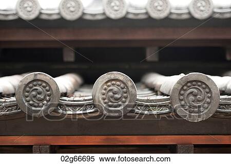 Architectural details of the traditional Japanese roof at the Imperial Palace, Tokyo, Japan View Large Photo Image Stock Photography - Architectural details of the traditional Japanese roof at the Imperial Palace, Tokyo, Japan. Fotosearch