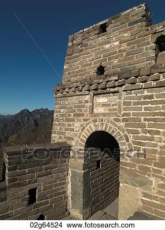 Archway of Mutianyu section of the Great Wall of China, Beijing, China View Large Photo Image Picture - Archway of Mutianyu section of the Great Wall of China, Beijing, China. Fotosearch