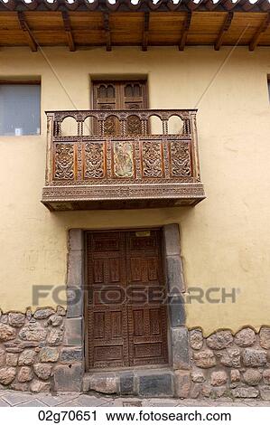 Balcony of a house, Cuzco, Peru View Large Photo Image Stock Image - Balcony of a house, Cuzco, Peru. Fotosearch