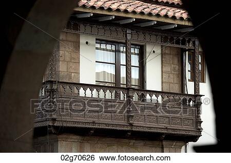 Balcony of a house, Cuzco, Peru View Large Photo Image Stock Photograph - Balcony of a house, Cuzco, Peru. Fotosearch