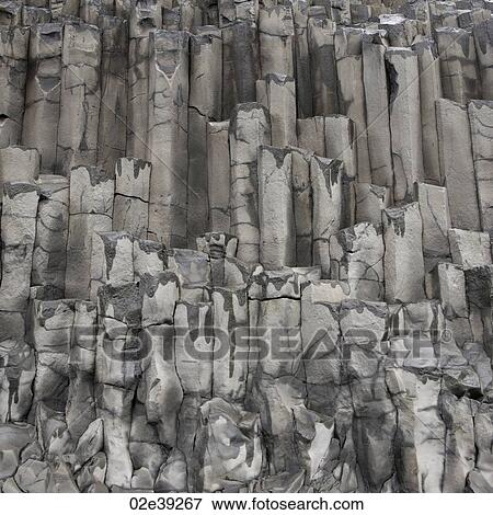 Stock Photo - Basalt columns geological formation. Fotosearch