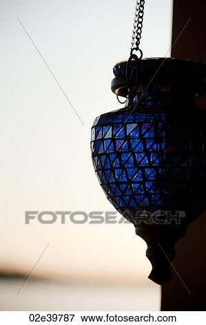 Blue lantern View Large Photo Image Stock Photo - Blue lantern. Fotosearch
