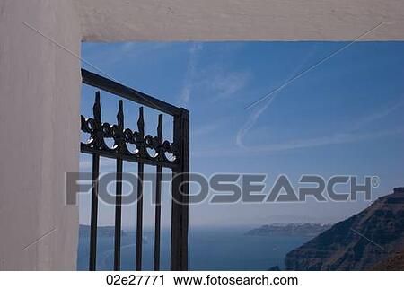 Blue Sky over Santorini Greece View Large Photo Image Stock Image - Blue Sky over Santorini Greece. Fotosearch