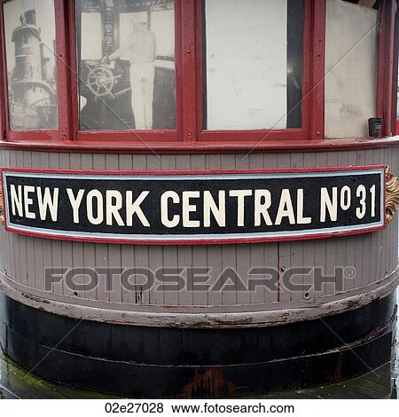 Stock Photo - Boat docked at Pier 17 in Manhattan, New York City, U. S. A.. Fotosearch