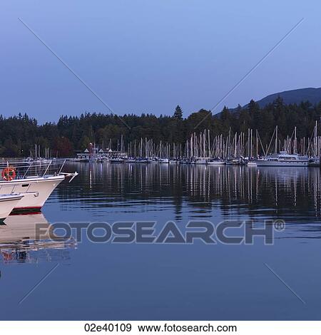 Boats at the marina in Vancouver, British Columbia View Large Photo Image Stock Photo - Boats at the marina in Vancouver, British Columbia. Fotosearch