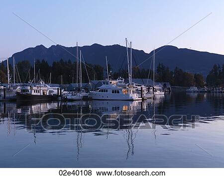 Boats in the marina in Vancouver, British Columbia, Canada View Large Photo Image Stock Photo - Boats in the marina in Vancouver, British Columbia, Canada. Fotosearch
